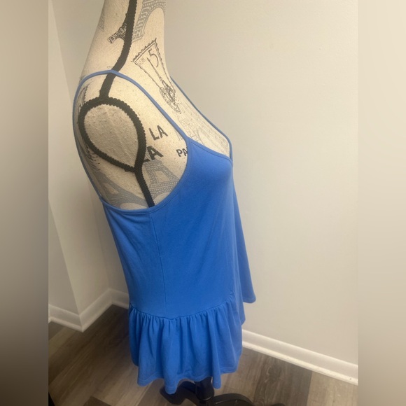 Blue Ruffle Tank Top! - Picture 6 of 14